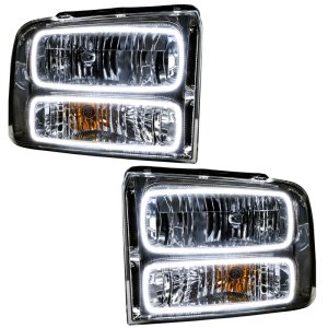 Ford F-250 Headlight Assemblies - ORACLE Lighting - SMD Pre-Assembled - Chrome - White - `05-`07